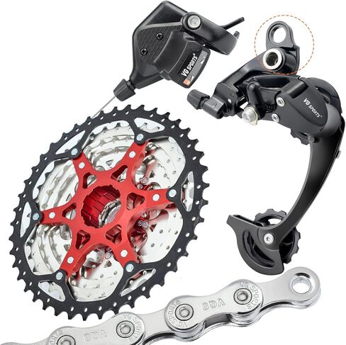 VG Sports 12 Speed MTB Groupset Bike Chain 11-52T Cassette 1x12 Speed Rear Derailleur& Shifter (12S 11-52T Set) in Saudi Arabia