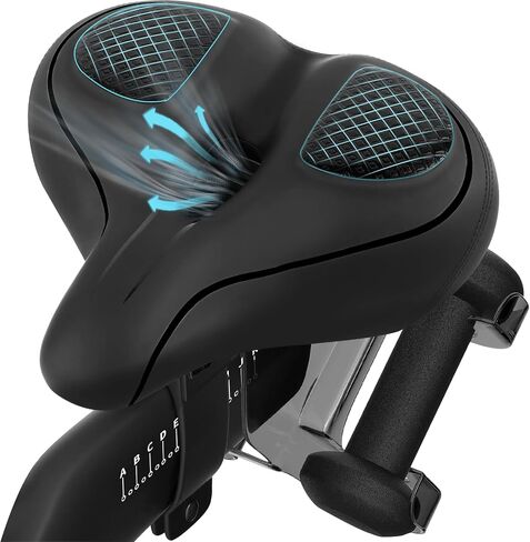 Oversized Bike Seat Compatible with Peloton Bike/Bike+, Wide Comfort Bike Seat Cushion for Women & Men, Large Bike Seat Replacement for Road Bike, Spin Bike, and Cruiser, Bicycle Saddle in Saudi Arabia