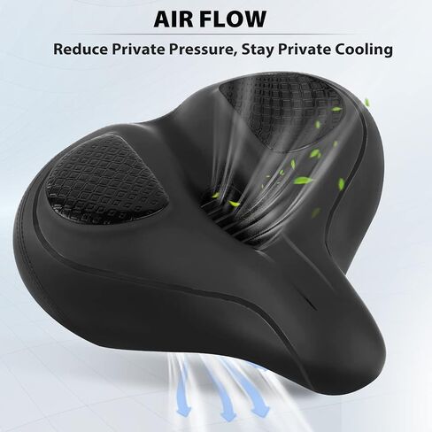 Oversized Bike Seat Compatible with Peloton Bike/Bike+, Wide Comfort Bike Seat Cushion for Women & Men, Large Bike Seat Replacement for Road Bike, Spin Bike, and Cruiser, Bicycle Saddle in Saudi Arabia