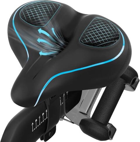 Oversized Bike Seat Compatible with Peloton Bike/Bike+, Wide Comfort Bike Seat Cushion for Women & Men, Large Bike Seat Replacement for Road Bike, Spin Bike, and Cruiser, Bicycle Saddle in Saudi Arabia