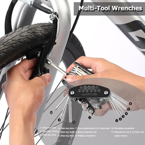 Bike Brakes Set, Complete Brake kit for Most Bicycles Mountain Bike, Front and Rear Bike MTB Hybrid Brake, Callipers Cables Lever Kit - Black in Saudi Arabia