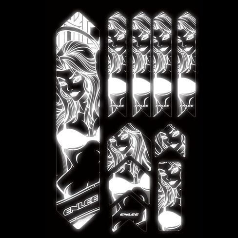 شريط حماية إطار الدراجة من ENLEE، ملصقات واقية للجبال، ملصقات لحماية شوكة MTB من جميع الأنماط، طبقة عالية التأثير لدراجة الطريق، حماية ضد الخدش in Kuwait