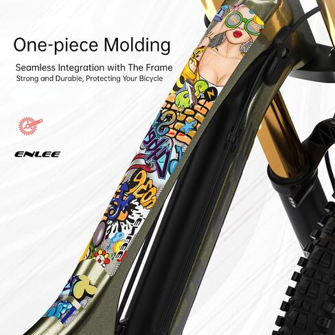 ENLEE Bike Frame Protection Tape, Mountain Protective Stickers Decals All Style MTB Fork Protector High Impact Film Road Bicycle Anti Scratch Guard in Saudi Arabia