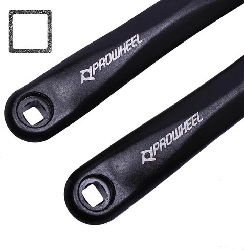 PROWHEEL Ebike Crank Arm Available in Square Hole,140MM/152MM/160MM/165MM/170MM/175MM Black Bike Crank Arm for Electric Bike,Mid Mounted Motor,Torque(1 Pair) in Saudi Arabia