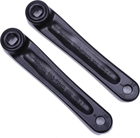 PROWHEEL Ebike Crank Arm Available in Square Hole,140MM/152MM/160MM/165MM/170MM/175MM Black Bike Crank Arm for Electric Bike,Mid Mounted Motor,Torque(1 Pair) in Saudi Arabia