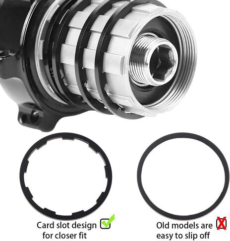 3 Pcs Bike Spacer Aluminum Alloy Cassette Spacer 1mm/2mm/2mm Bicycle Flywheel Hub Spacer Bottom Bracket Axle Washer Gasket Suitable for 7 10-Speed MTB Road Cycling Flywheel Tool in Kuwait