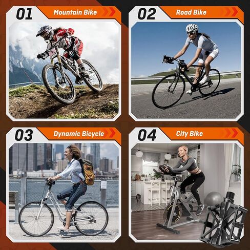 دواسات دراجة HENMI مقاس 9/16 بوصة لدراجات MTB، دواسات دراجات الطريق خفيفة الوزن ومنصة دواسات من سبائك الألومنيوم مع دواسات مدببة مضادة للانزلاق in Kuwait