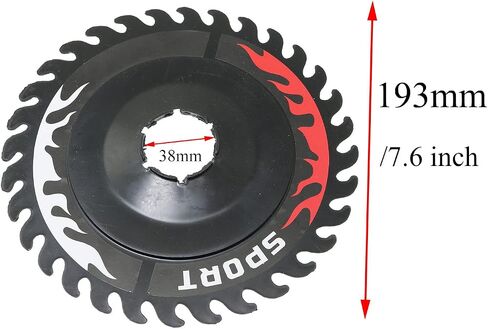 Pro Bamboo Kitchen Freewheel Spoke Protector Mountain Bike Bicycle Flywheel Guard 193x38mm Black for Mountain Bike, Road Bike in Saudi Arabia