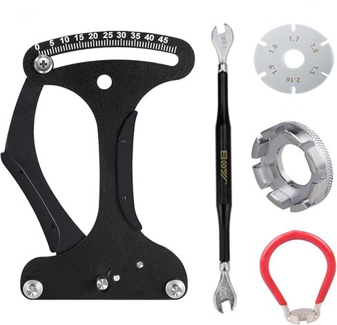 CYBTM دراجة تكلم التوتر متر مجموعة أدوات الربط سلك التوتر تعديل مؤشر معايرة عجلة تصحيح قياس أداة in Kuwait