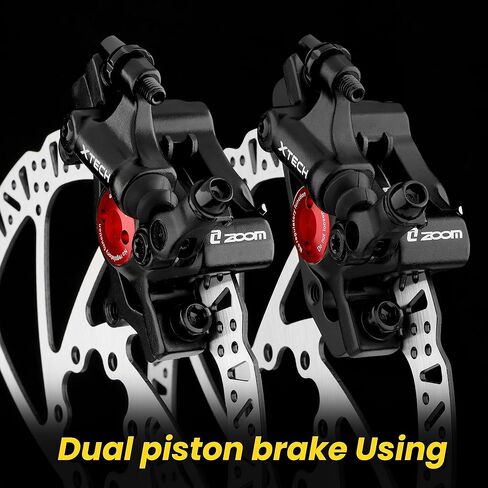 Zoom Hydraulic Disc Brake Calipers: HB-100 MTB Bike Disc Brakes Front & Rear Caliper Set for Mountain, Road Bicycle and E-Bike in Saudi Arabia