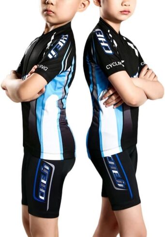 LiFschal Kids Cycling Jersey Set (Short Sleeve Jersey + Padded Shorts) in Saudi Arabia
