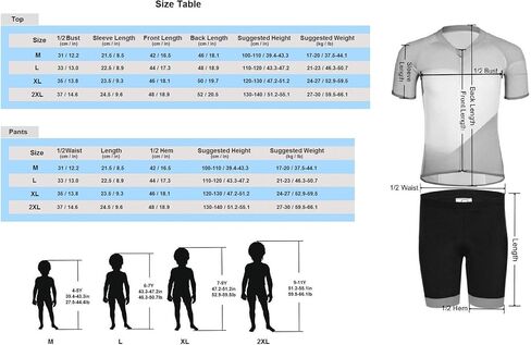 LiFschal Kids Cycling Jersey Set (Short Sleeve Jersey + Padded Shorts) in Saudi Arabia