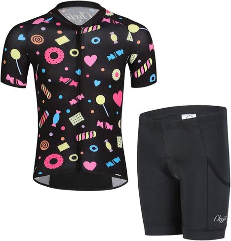 LiFschal Kids Cycling Jersey Set (Short Sleeve Jersey + Padded Shorts) in Saudi Arabia