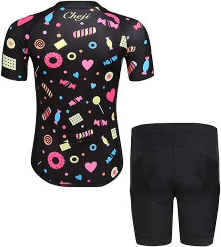 LiFschal Kids Cycling Jersey Set (Short Sleeve Jersey + Padded Shorts) in Saudi Arabia