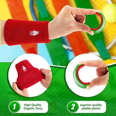 7 Pcs Wrestling Flip Disc Arm Wrestling Wrist Bands Wrestling Ankle Bands Set 1 Pliable Plastic Referee Coin 2 Red Green Referee Wristband 4 Wrestling Tournament Bands for Official Umpire Dual Meet in Saudi Arabia