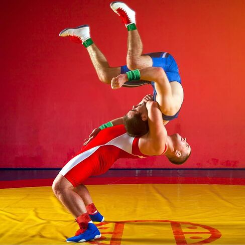 7 Pcs Wrestling Flip Disc Arm Wrestling Wrist Bands Wrestling Ankle Bands Set 1 Pliable Plastic Referee Coin 2 Red Green Referee Wristband 4 Wrestling Tournament Bands for Official Umpire Dual Meet in Saudi Arabia