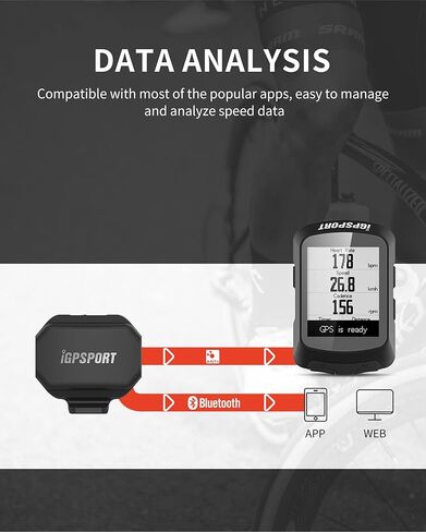 مستشعر إيقاع الدراجة أو مستشعر السرعة iGPSPORT مستشعر إيقاع الدراجة ANT+ وBluetooth مستشعر الإيقاع اللاسلكي أو مستشعر السرعة in Kuwait