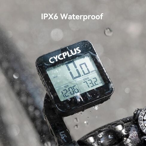 CYCPLUS GPS Bike Computer, Wireless Cycling Computer with Automatic Backlight, Bicycle Speedometer Odometer with Waterproof and Lager Battery, Provide Professional Data Analysis in Kuwait