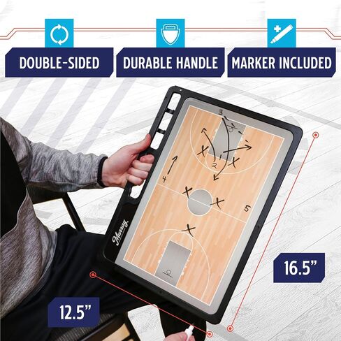 Murray Sporting Goods Premium Coaches Clipboard | Double-Sided Dry Erase Marker Board for Basketball, Baseball, Soccer, Football, Hockey (Marker Included) in Saudi Arabia