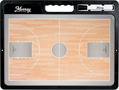 Murray Sporting Goods Premium Coaches Clipboard | Double-Sided Dry Erase Marker Board for Basketball, Baseball, Soccer, Football, Hockey (Marker Included) in Saudi Arabia