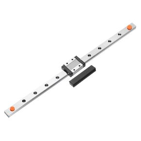 uxcell MGN12 300mm Linear Guide Rail with MGN12C Sliding Carriage Block and Plastic Mini MGN12 Linear Guide for DIY 3D Printers and CNC Machine, Black