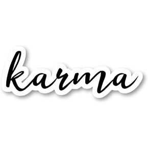 Karma Sticker Inspirational Quotes Stickers - 3 Pack - Set of 2.5, 3 and 4 Inch Vinyl Laptop Stickers - for Laptop, Phone, Water Bottle, Car & More Decal (3 Pack) S54845-3Pack