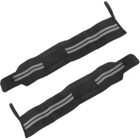 Sport Wristbands Wrist Wraps Weight Lifting Training Gym Straps Support Grip Gloves Black Grey