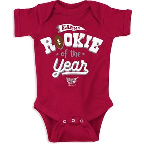 Smack Apparel Rookie of The Year Onesie for Alabama College Fans (NB-18M)
