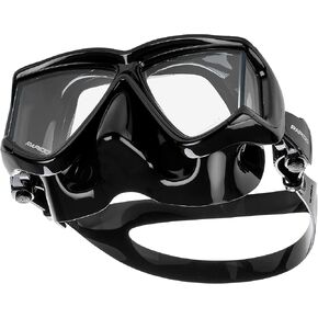Italian Design Panto-180 Scuba Snorkeling Mask - Anti-Fog Tempered Glass 4 Window Snorkel Mask - Superior Comfortable Silicone for Great Fit and Seal