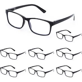 Reading Glasses,8 Pack Reading Glasses Blue Light Blocking for Men Women,Anti Eyestrain/Dryness/UV Lightweight Readers