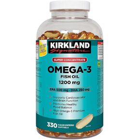 Kirkland Omega-3 Fish Oil 1000mg 300 Softgels