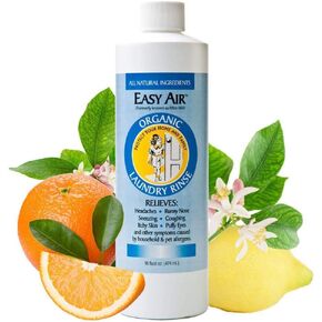 Easy Air Organic Allergy Relief Spray, Clear Liquid Formula for Instant Relief for Symptoms of Pet Allergies, Dust and Mite Allergy - 16 Fl Oz