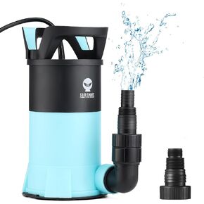 SainSmart Sump Pump 1.15HP Submersible Water Pump, Thermoplastic Portable Utility Pump 3960 GPH High Flow Water Removal, with 33ft Cord for Swimming Pool Garden Pond Basement Window Wells