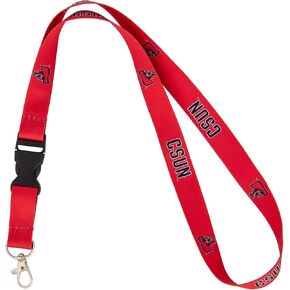 Desert Cactus Cal State Northridge University Lanyard California Matadors CSUN Car Keys ID Badge Holder Keychain Detachable Breakaway Snap Buckle (Red)