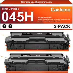 045H Black Toner Replacement for Canon 045H Toner Cartridges Canon 045H 045 Black Toner Compatible with Canon Color imageCLASS MF632Cdw MF634Cdw LBP612Cdw LBP612C LBP612 MF632 MF634 Printer (2 Black)