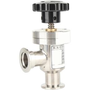 KF25 Bellow Isolation Valve High Vacuum Manual Right Angle 304 Stainless Steel Isolation Valve