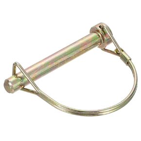 uxcell 4Pcs 3/8" x 2-3/4" Linch Pin with Ring, Trailer Pins Round Linch Pins for Boat Kayak Canoe Trailer Tractor Trolley, Golden