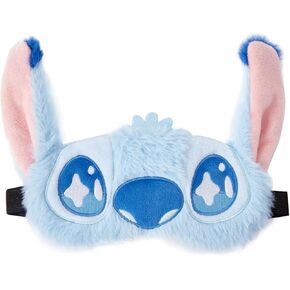 Cute Eye Masks for Sleep Cartoon Plush Blindfold Soft Funny Travel Eye Cover for Women Girls (Blue)