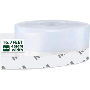Weather Stripping (45mm Width),16.7 FT Window Sealing Strip,Weather Sealing, Weatherproof Soundproof for Garage Door Window Bathroom Shower Glass Gaps,Silicone Sealing Self-Adhesive
