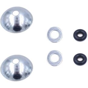 2 Set Gym Cable Ball Stopper Domed Washer Bowl Rubber Ring Kit Replacement Parts for Gym Machine Steel Wire End Connector Weight Lift Pulley System Rope Joint Terminals Fitness Equipment