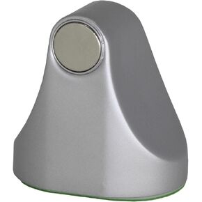 COMFORT DOOR Magnetic Door Stopper for Bottom of Door | Door Catch | No Drilling | Door Holder Floor Mount | Wall Protector | Small | Strong Adhesive | for Home, Bedroom, Office, Kitchen | Silver