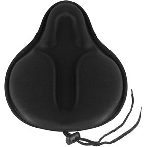 Bike Seat Cover for Men & Women Comfort, Large Bike Seat Cushion Cover, Padded Seat Cover for Bike, Soft Bicycle Seat Covers for MTB, Exercise Bikes, Indoor and Outdoor Cycling Seat Cover