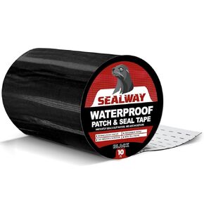 Black 8" x 10' Seal Tape & Waterproof Patch