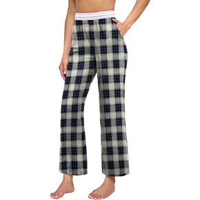 Tralilbee Women's Pants Elastic High Waisted Wide Leg Casual Loose Sweatpants with Pockets S-XL