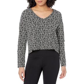 Core 10 Women's Cloud Soft Cropped Length V-Neck Yoga Sweatshirt