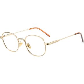 Cyxus Retro Oval Blue Light Blocking Glasses for Women Men Metal Frame Anti Eye Strain UV Protection 8562 Black