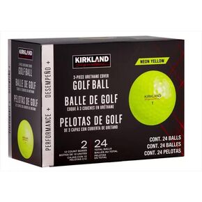 Kirkland Signature 3-Piece Golf Balls, Version 2.0, Yellow, 24-Pack