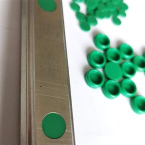 Plastic Cap Dust Pad for Linear Sliding Guideway Rail 15mm HGH15 HSR15 HGW15 EGH15 EGW15, C4 Dia. 7.5mm, 20 Pcs Green or Black Color