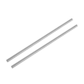 uxcell 2pcs Linear Motion Rods 6mm x 300mm (0.24 x 11.81 Inches) Case Hardened Chrome Plated Linear Rail Shaft Round Guides for 3D Printer, DIY, CNC
