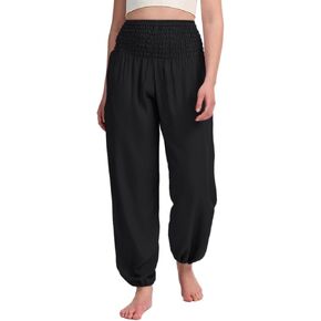 Womens Yoga Harem Baggy Pants High Waisted with Pocket Fitness Trousers Cotton Loose Workout Sweatpants